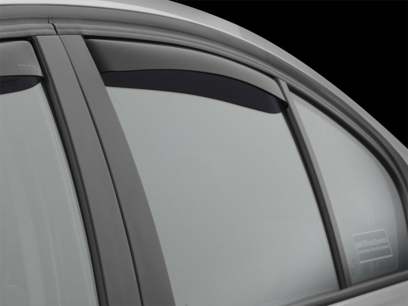 WeatherTech 12+ BMW 3-Series Rear Side Window Deflectors - Dark Smoke 81706 81706 Photo - Mounted