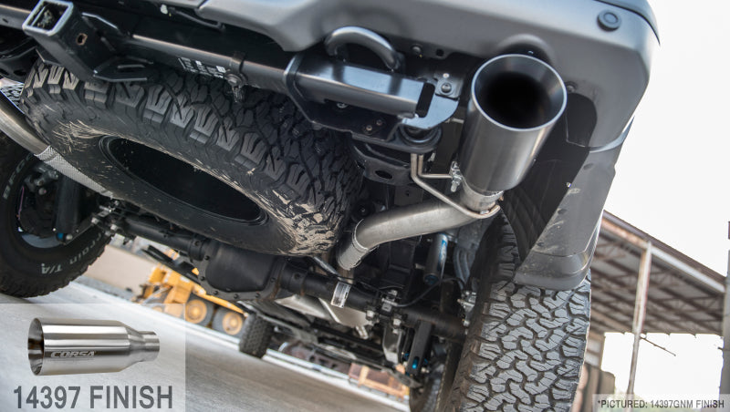 Corsa Performance 2017 Ford F-150 Raptor 3.5L Sport Cat-Back Dual Rear Exit w/ 5in 14397 Photo - Primary