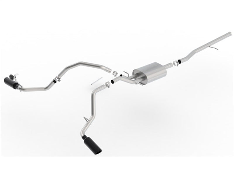 Borla 14-18 Chevrolet Silverado 1500 AT/MT 4DR SS S-Type Catback Exhaust Black Chrome Tip 140545BC 140545BC Photo - Primary