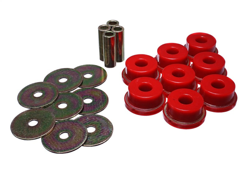 Energy Suspension Sub-Frame Bushing Set Red Rear Performance Polyurethane 19.4102R Photo - Primary