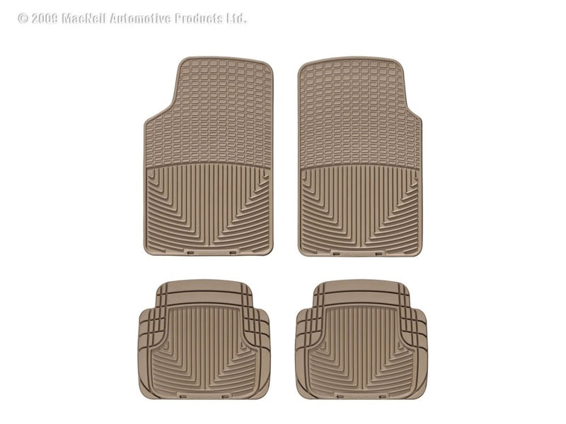 WeatherTech WT Rubber Mats - Front - Tan Floor Mats Floor Mats - Rubber main image