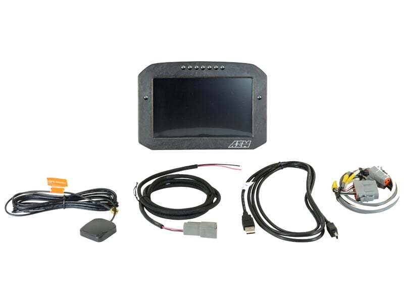 AEM CD-7G Carbon Flush Digital Dash Display w/ Internal 20Hz GPS & Antenna 30-5702F 30-5702F Photo - Primary