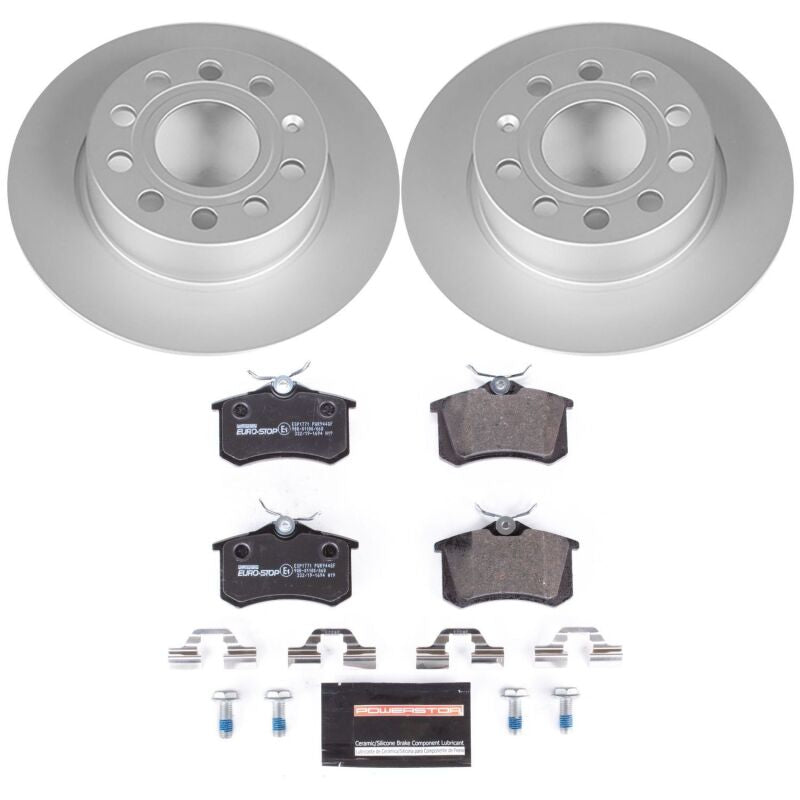 PowerStop Power Stop 10-13 Audi A3 Rear Euro-Stop Brake Kit ESK5671 ESK5671 Photo - Primary