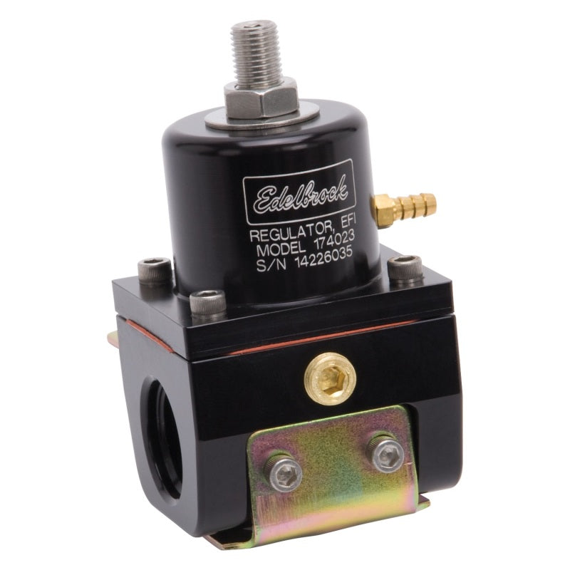 Edelbrock Fuel Pressure Regulator, EFI, 180 GPH, 35-90 PSI, -10IN/OUT, -6 Return 174023 Photo - Primary