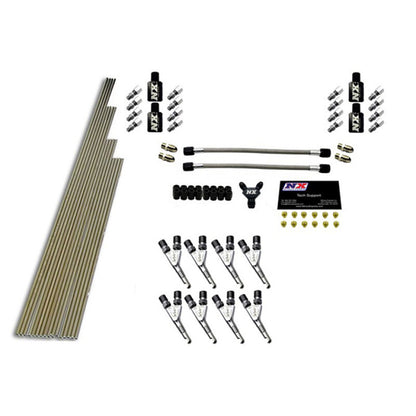 Nitrous Express 8 Cyl SSV/Std Plumbing Kit w/o Solenoids w/300HP Jets (Incl Hardware) 13390 13390 Photo - Primary