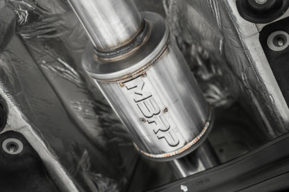 MBRP 22-23 Hyundai Kona N 2.0L Turbo 3in Cat Back Dual Rear with Carbon Fiber Tips - T304 S47093CF S47093CF Photo - Close Up