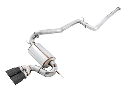 AWE Tuning Ford Focus ST Touring Edition Cat-back Exhaust - Non-Resonated - Diamond Black Tips 3015-33092 3015-33092 Photo - Primary