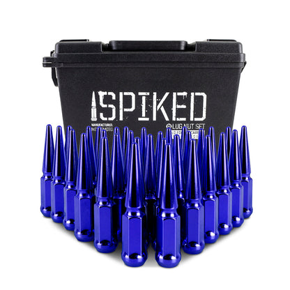 Mishimoto Mishimoto Steel Spiked Lug Nuts M14 x 1.5 32pc Set Blue MMLG-SP1415-32BL MMLG-SP1415-32BL User 1