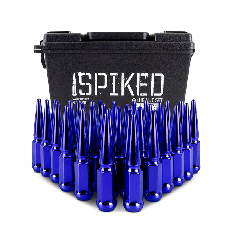Mishimoto Mishimoto Steel Spiked Lug Nuts M14 x 1.5 32pc Set Blue MMLG-SP1415-32BL MMLG-SP1415-32BL User 1