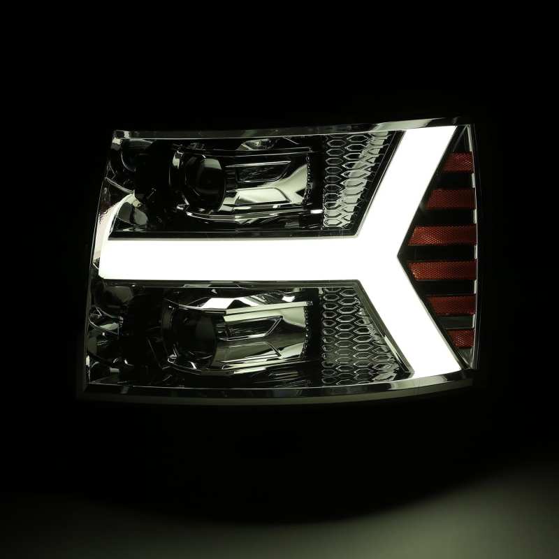 AlphaRex 07-13 Chevy 1500 LUXX LED Proj Headlights Plank Design Chrome w/ Activ Light/Seq Signal/DRL 880222 880222 User 2