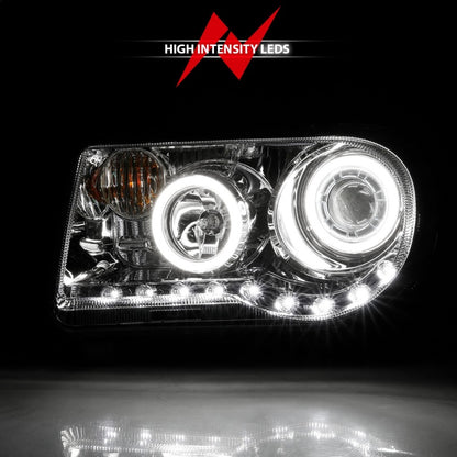 Anzo 2005-2010 Chrysler 300C Projector Headlights w/ Halo Chrome (CCFL) G2 121250 Photo - Unmounted
