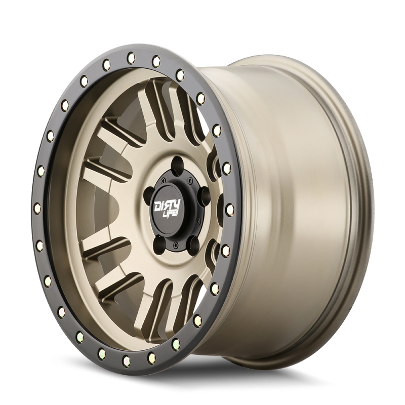 Dirty Life 9309 Canyon Pro 17x9/6x139.7 BP/-12mm Offset/106mm Hub Satin Gold Wheel - Beadlock 9309-7983MGD12 9309-7983MGD12 Photo - Primary