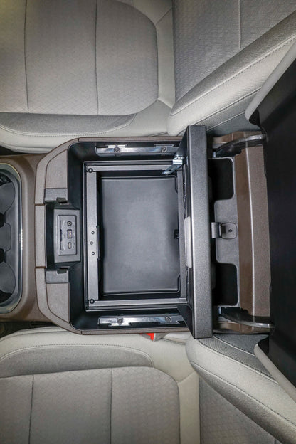 Tuffy Products Tuffy Console Safe W/ Combo Lock For Chevrolet Silverado And Gmc Sierra W/ Flow Thru Console 356-01-A 356-01-A Photo - Mounted