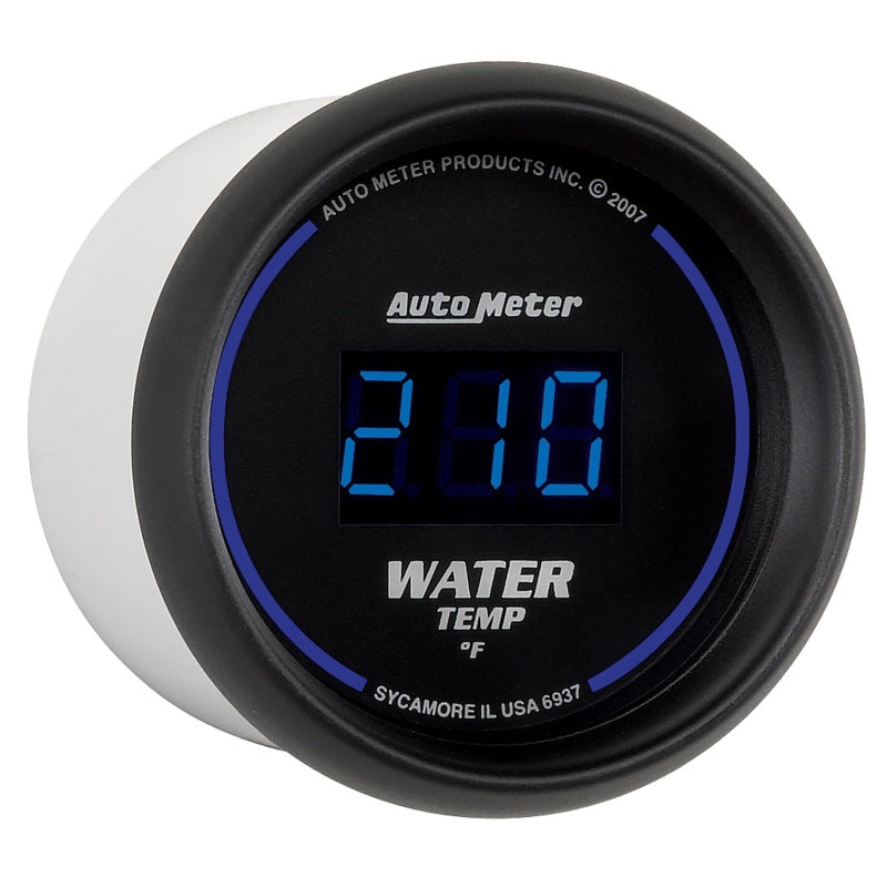 Autometer Gauge, Water Temp, 2 1/16", 340 Deg F, Digital, Black Dial W/ Blue Led 6937 User 3
