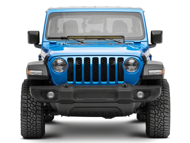 Raxiom 18-23 Jeep Wrangler JL Axial Series 30-In Single Row LED Light Bar w/ Hood Mounting Brackets J139109 J139109 Photo - Close Up