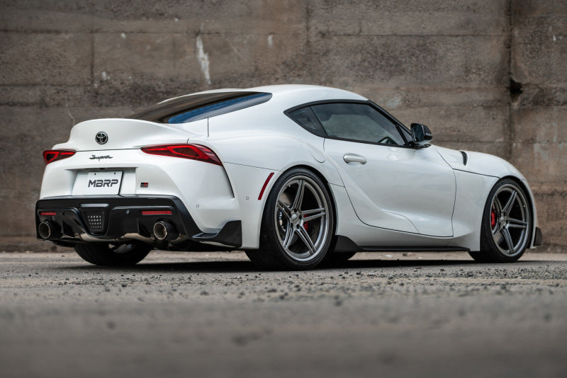 MBRP 2020+ Toyota Supra 3.0L 3in Catback Dual Rear Carbon Fiber Tips - T304 S43003CF S43003CF Photo - lifestyle view
