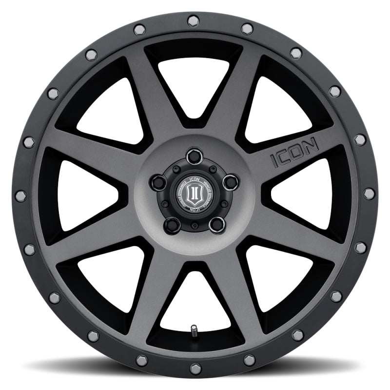 ICON Rebound 20x9 5x5 -12mm Offset 4.5in BS Titanium Wheel 1820907345TT 1820907345TT Photo - Close Up