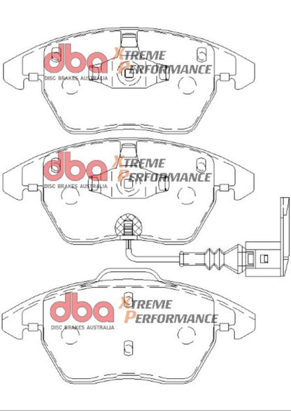 DBA 06-13 Volkswagen GTI (MkV/MkVI) XP Performance Front Brake Pads DB1849XP DB1849XP Photo - out of package