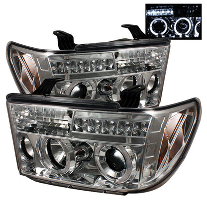Spyder Toyota Tundra 07-13 Projector Headlights LED Halo LED Chrm PRO-YD-TTU07-HL-C 5012036 5012036 Photo - Primary