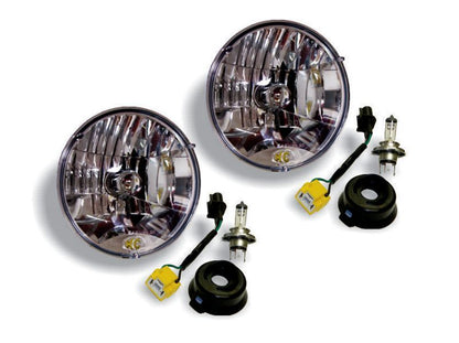 KC HiLiTES 07-18 Jeep JK H4 Headlight Conversion Kit - DOT Apprv./Incl. H13 to H4 Connectors (Pair) 42302 42302 Photo - Primary