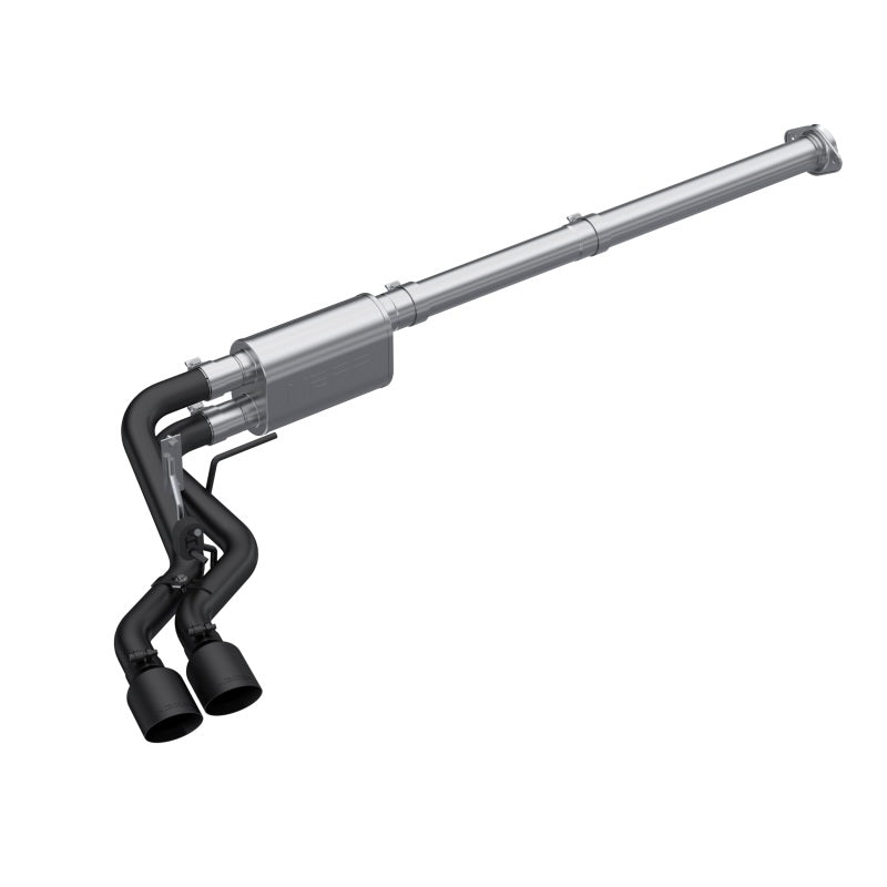 MBRP 2021 Ford F-150 2.7L EcoBoost / 3.5L EcoBoost / 5.0L 3in Cat Back Single Side Exit Black S5217BLK S5217BLK Photo - Primary