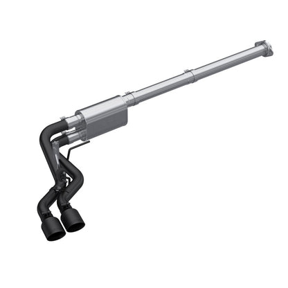 MBRP 2021 Ford F-150 2.7L EcoBoost / 3.5L EcoBoost / 5.0L 3in Cat Back Single Side Exit Black S5217BLK S5217BLK Photo - Primary
