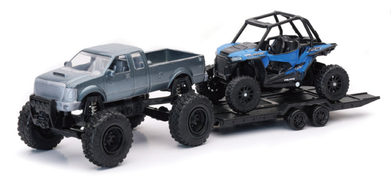 New Ray Toys Pickup Toy Hauler with Polaris RZR XP1000 EPS 50066A