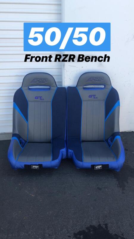 PRP Seats PRP Polaris RZR S 900/XP 1000/Turbo/Turbo S GT/S.E. 50/50 Front Suspension Bench Seat A65 A65 Photo - Close Up