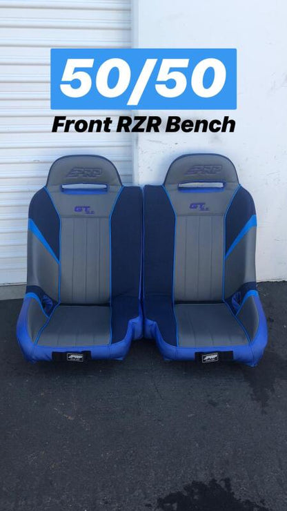 PRP Seats PRP Polaris RZR S 900/XP 1000/Turbo/Turbo S GT/S.E. 50/50 Front Suspension Bench Seat A65 A65 Photo - Close Up