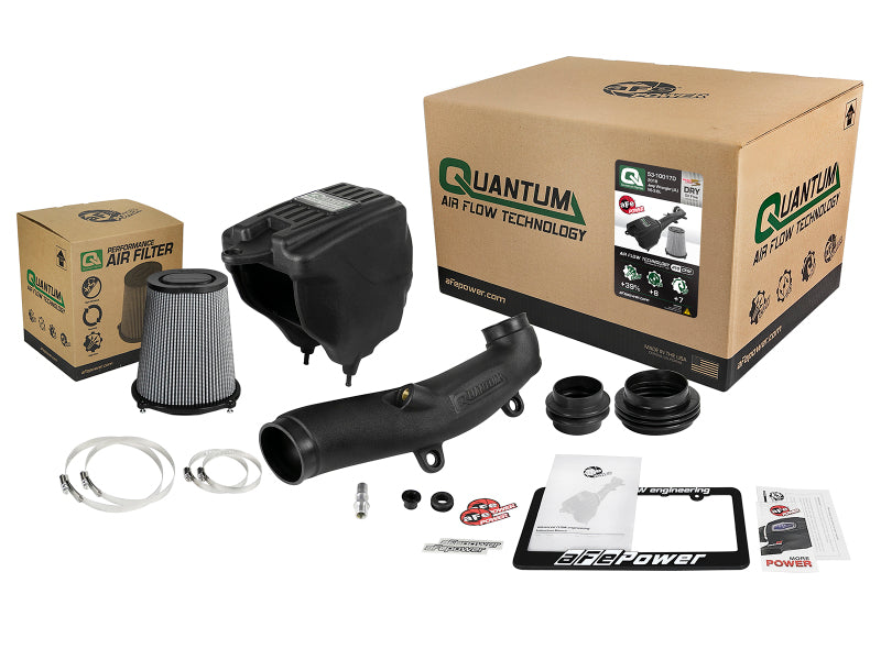 aFe Quantum Pro Dry S Cold Air Intake System 18-19 Jeep Wrangler (JL) V6-3.6L 53-10017D 53-10017D Photo - Unmounted