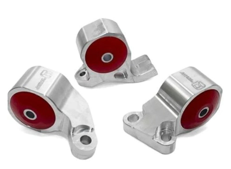 Innovative 88-91 Civic D-Series Silver Aluminum Mounts Solid Bushings (Cable) B19151-SOLID