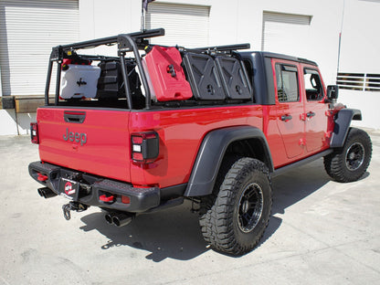 aFe Vulcan Series 3in-2-1/2in 304 SS Cat-Back 2020 Jeep Gladiator (JT) V6-3.6L w/ Black Tips 49-38084-B 49-38084-B Photo - Mounted