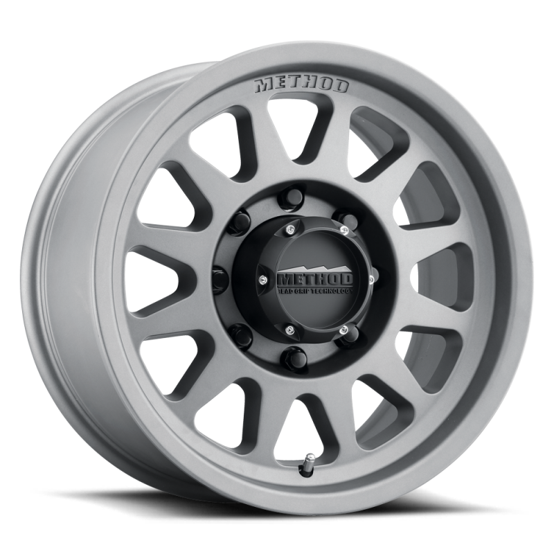 Method MR704 HD 17x9 18mm Offset 8x170 130.81mm CB Titanium Wheel MR70479087818H MR70479087818H Photo - Primary