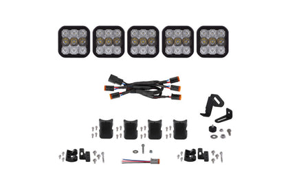 Diode Dynamics SS5 Pro Universal CrossLink 5-Pod Lightbar - White Combo DD7242 DD7242 Photo - Primary