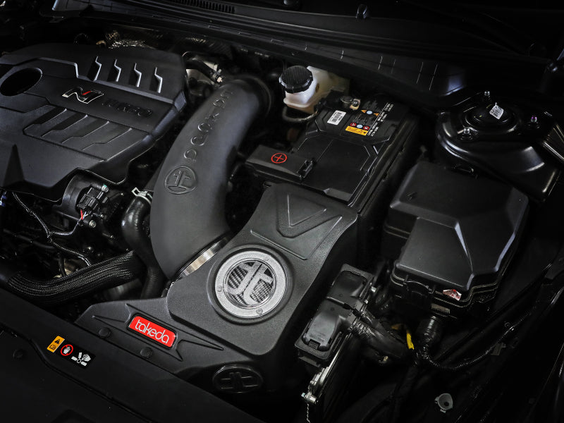 aFe Takeda Momentum Pro Dry S Cold Air Intake System 2022 Hyundai Elantra N 56-70057D 56-70057D Photo - Mounted