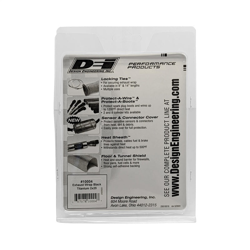 DEI Exhaust Wrap 2in x 25ft - Titanium - Black 10004 10004 Photo - Unmounted