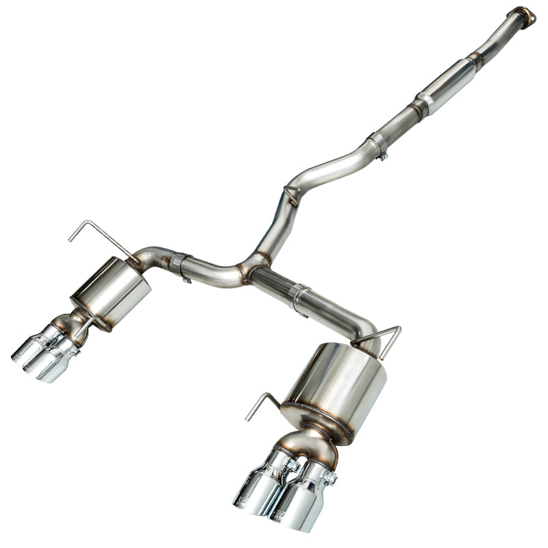 AWE Tuning 2015+ Subaru WRX VA Sedan Touring Edition Exhaust - Chrome Silver Tips (102mm) 3015-42098 3015-42098 Photo - Primary