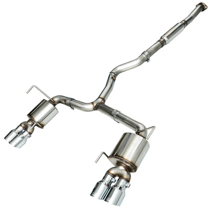 AWE Tuning 2015+ Subaru WRX VA Sedan Touring Edition Exhaust - Chrome Silver Tips (102mm) 3015-42098 3015-42098 Photo - Primary