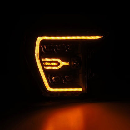 AlphaRex 21-22 Ford F-150 NOVA LED Proj Headlights Plank Style Blk w/Activ Light/Seq Signal 880137 880137 User 3