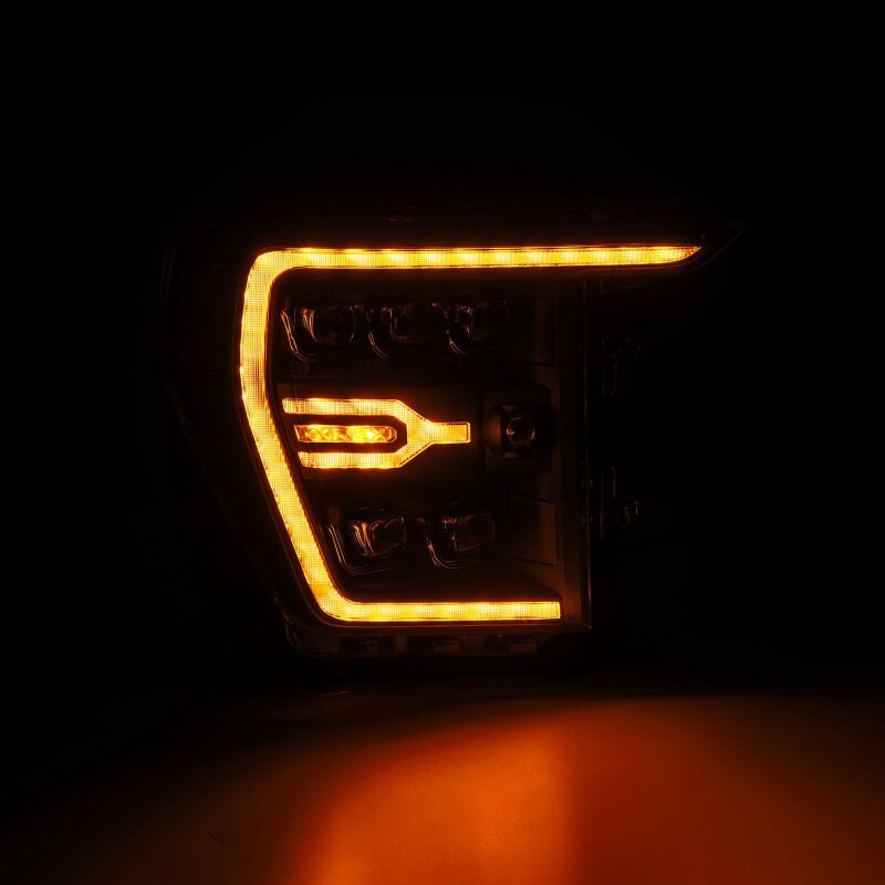 AlphaRex 21-22 Ford F-150 NOVA LED Proj Headlights Plank Style Blk w/Activ Light/Seq Signal 880137 880137 User 3