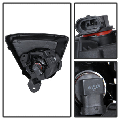 Spyder Mazda CX-5 2012-2015 OEM Fog Light W/Universal Switch- Clear FL-MCX52012-C 5080264 5080264 User 1
