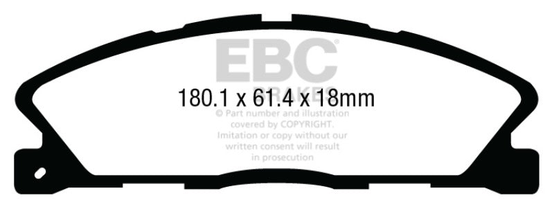 EBC 13-19 Ford Explorer 3.5TT Greenstuff Front Brake Pads DP63019 DP63019 Photo - Primary