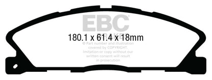 EBC 13-19 Ford Explorer 3.5TT Greenstuff Front Brake Pads DP63019 DP63019 Photo - Primary
