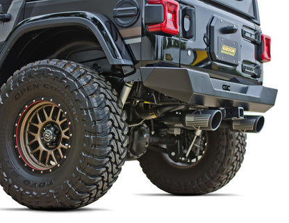 Gibson 07-10 Jeep Wrangler JK X 3.8L 2.5in Patriot Series Cat-Back Dual Split Exhaust - Blk Ceramic 70-0002 70-0002 Illustration Guide
