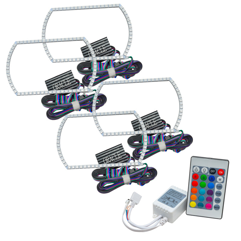 ORACLE Lighting Oracle Chevy Silverado 07-13 Halo Kit Square Style - ColorSHIFT w/ Simple Controller 2358-504 2358-504 Photo - Primary
