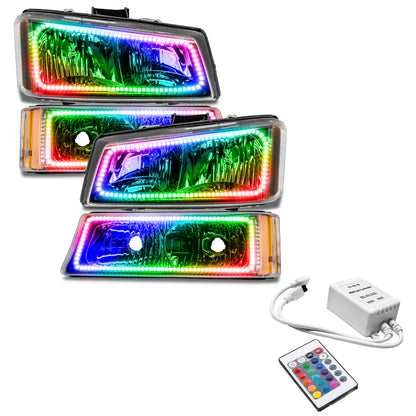ORACLE Lighting Oracle Chevy Silverado 03-06 Square Halo Kit - ColorSHIFT w/ Simple Controller 3959-504 3959-504 Photo - out of package