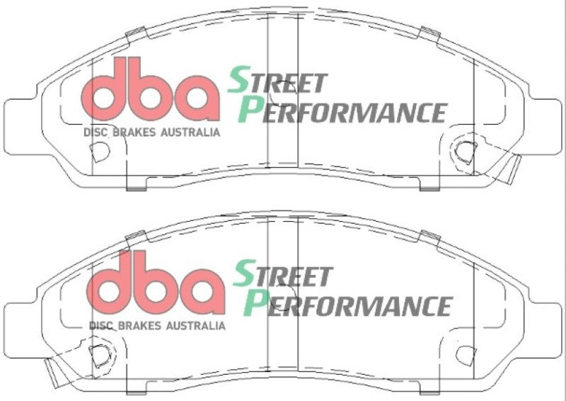 DBA 04-08 Chevrolet Colorado SP Performance Front Brake Pads DB1468SP DB1468SP Photo - out of package