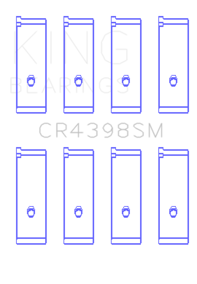 King Engine Bearings King Honda L13A4/L15A (Size 0.5) Connecting Rod Bearing Set CR4398SM0.5 CR4398SM0.5 Photo - Primary