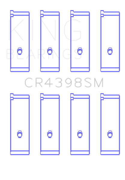 King Engine Bearings King Honda L13A4/L15A (Size 0.5) Connecting Rod Bearing Set CR4398SM0.5 CR4398SM0.5 Photo - Primary