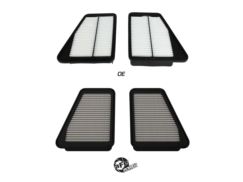 aFe 18-21 Kia Stinger V6-3.3L (tt) Magnum FLOW OE Replacement Air Filter w/ Pro DRY S Media 31-10317 31-10317 Photo - Unmounted